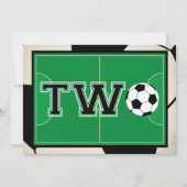 サッカー第2誕生日フォト招待状 招待状 (裏面)