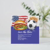 サッカー第4回7月の独立記念日アメリカ セーブザデート (スタンド正面)