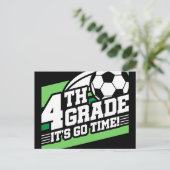 サッカー第4級サッカー初日新学期 ポストカード (スタンド正面)