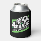サッカー第4級サッカー初日新学期 缶クーラー (缶正面)