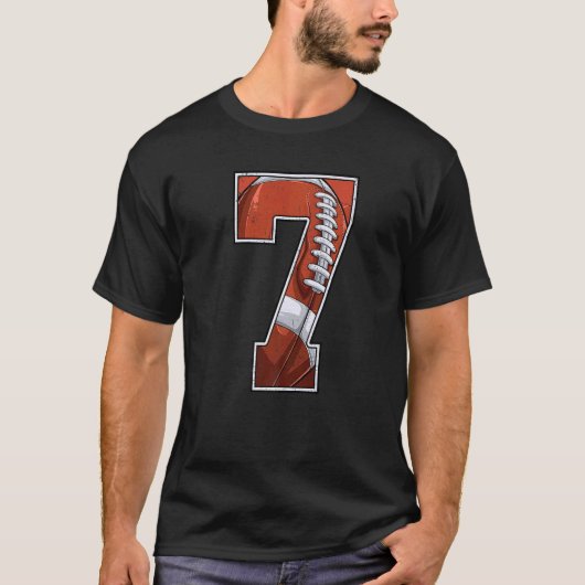 サッカー第7誕生日少年7年Ol Tシャツ (正面)