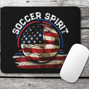 サッカー精神USA、サッカー選手USA愛国心 マウスパッド