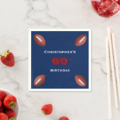 サッカー紙ナプキンス60th Birthday Party スタンダードカクテルナプキン (インサイチュ)