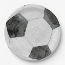 サッカー紙皿