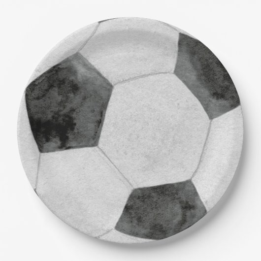 サッカー紙皿 ペーパープレート (正面)