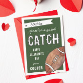 サッカー素晴らし教室のバレンタインのデイカードをキャッチ 招待状