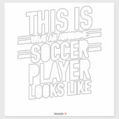 サッカー素晴らし選手はサッカーおもしろいの選手に似ている シール (シート)