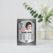 サッカー統計シールドカードサッカートレーディングカード コーリングカード (スタンド正面)