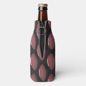 サッカー絵を描のパターン ボトルクーラー (ボトル裏面)