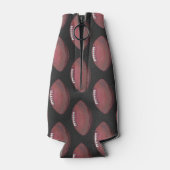 サッカー絵を描のパターン ボトルクーラー (裏面)