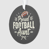 サッカー誇りを持ったの叔母ファンタジーサッカーマッチング オーナメント (正面)