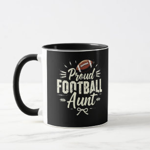 サッカー誇りを持ったの叔母ファンタジーサッカーマッチング マグカップ