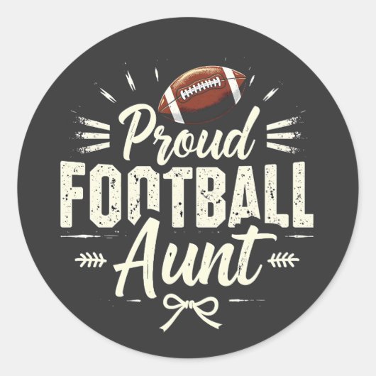 サッカー誇りを持ったの叔母ファンタジーサッカーマッチング ラウンドシール (正面)