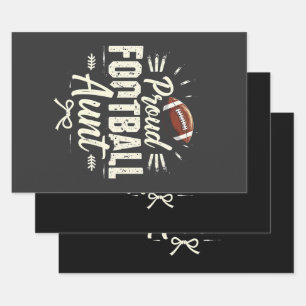 サッカー誇りを持ったの叔母ファンタジーサッカーマッチング ラッピングペーパーシート