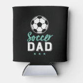サッカー誇りを持ったパパ選手キッドの父親 缶クーラー (正面)