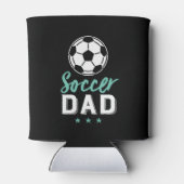 サッカー誇りを持ったパパ選手キッドの父親 缶クーラー (裏面)