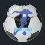 サッカー誇りを持ったママ個人およびカスタマイズ可能 ラージ壁時計<br><div class="desc">サッカー誇りを持ったママ個人とカスタマイズ可能な時計。シャツの名前とナンバーは変更可能。お客様とスターのために、記念すべき記念品の一つにしなさい。</div>