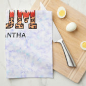 サッカー誇りを持ったママ – ゲームデイ愛好家 キッチンタオル (四つ折り)