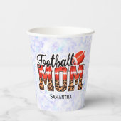サッカー誇りを持ったママ – ゲームデイ愛好家 紙コップ (裏面)