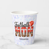 サッカー誇りを持ったママ – ゲームデイ愛好家 紙コップ (正面)