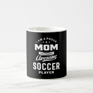 サッカー誇りを持った選手の素晴らし母親 コーヒーマグカップ