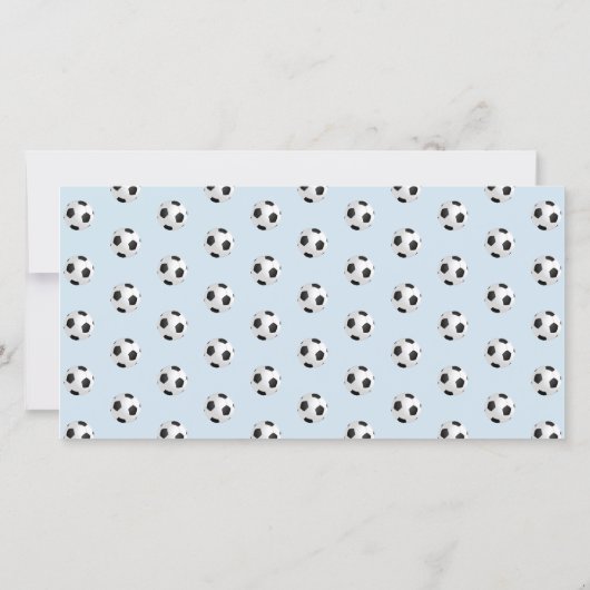 サッカー誕生日ありがとうフォトカード サンキューカード (裏面)