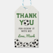 サッカー誕生日ありがとう ギフトタグ (正面)