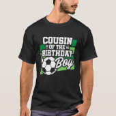 サッカー誕生日いとこさん – ボーイズ誕生日 Tシャツ (正面)