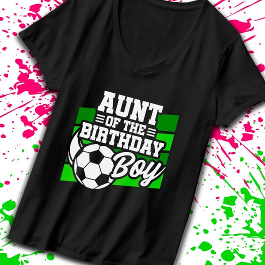 サッカー誕生日おばさん – ボーイズサッカー誕生日 Tシャツ