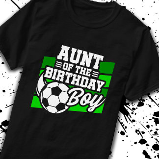 サッカー誕生日おばさん – ボーイズサッカー誕生日 Tシャツ