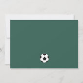 サッカー誕生日おめでとうフォト サンキューカード (裏面)
