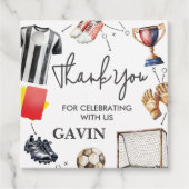 サッカー誕生日おめでとう フェイバータグ (正面)