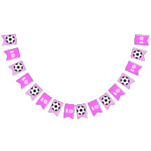 サッカー誕生日の女の子のピンクパーティーテーマ