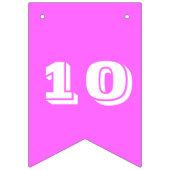 サッカー誕生日の女の子のピンクパーティーテーマ バンティングフラッグ (第2の旗)