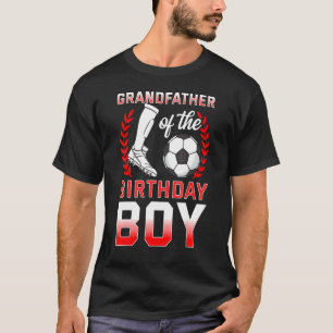 サッカー誕生日の祖父 Tシャツ