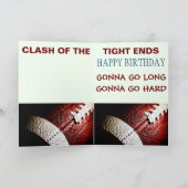 サッカー誕生日カード カード (内部)