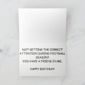 サッカー誕生日カード カード (内部)