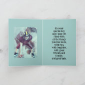 サッカー誕生日カード サンキューカード (内部)