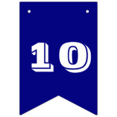 サッカー誕生日ガーランドクール少年パーティー海軍 バンティングフラッグ (第2の旗)