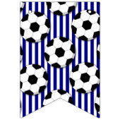 サッカー誕生日ガーランドクール少年パーティー海軍 バンティングフラッグ (第1の旗)