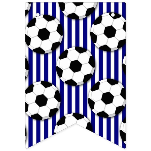 サッカー誕生日ガーランドクール少年パーティー海軍 バンティングフラッグ (第1の旗)