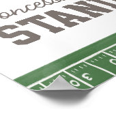 サッカー誕生日コンセッションスタンドサイン ポスター (角)