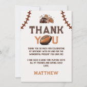 サッカー誕生日サンキューカード サンキューカード (正面)