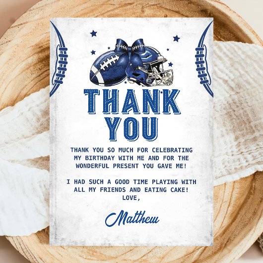 サッカー誕生日サンキューカード サンキューカード