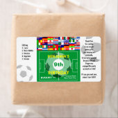 サッカー誕生日サンキューギフトラベル ラベル (インサイチュ)