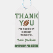 サッカー誕生日サンキュー ギフトタグ (正面)