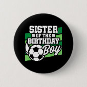サッカー誕生日シスター – ボーイズサッカー誕生日 缶バッジ (正面)