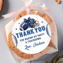 サッカー誕生日シール ラウンドシール