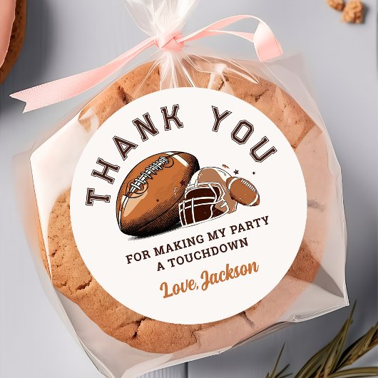 サッカー誕生日シール ラウンドシール