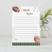 サッカー誕生日タイムカプセルノートメッセージカード サンキューカード (スタンド正面)